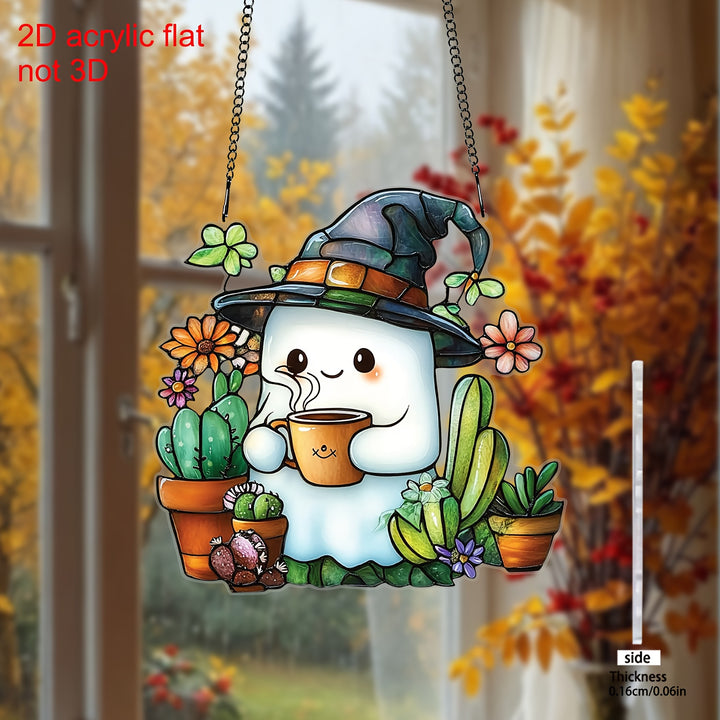 Ghost Coffee Suncactcher