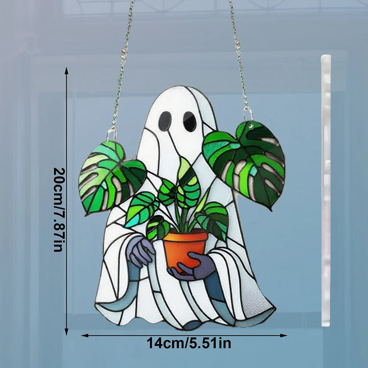 Ghost Monstera Plant Suncatcher