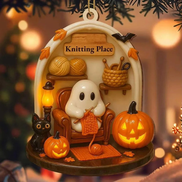 Ghost Ornament - Knitting Place