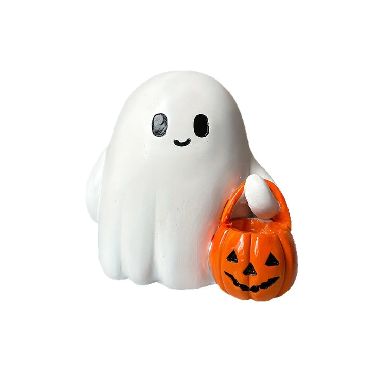 Ghost Pumpkin Statues