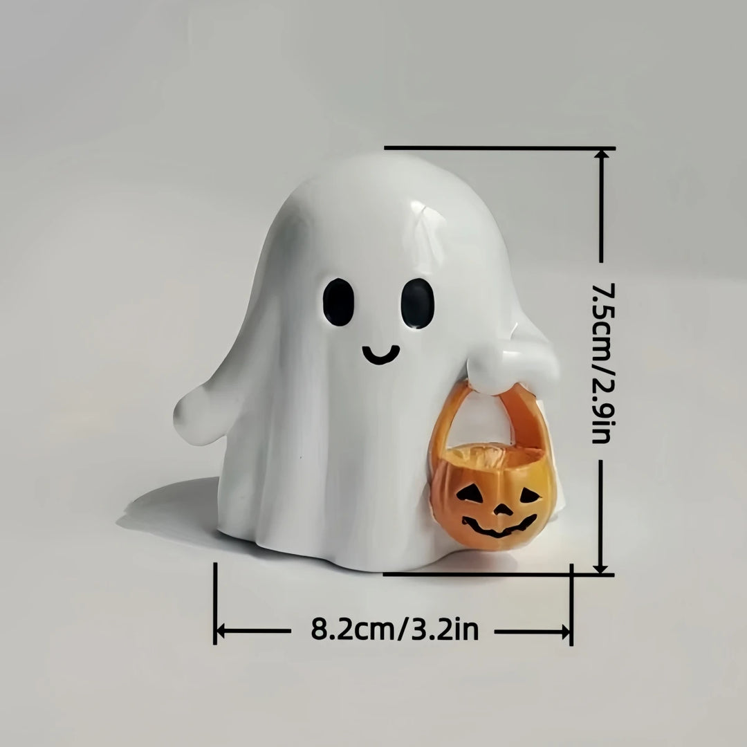 Ghost Pumpkin Statue