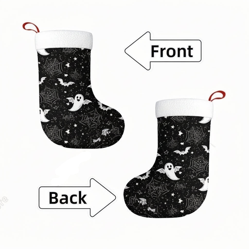Ghost Spiderweb Creepmas Stocking
