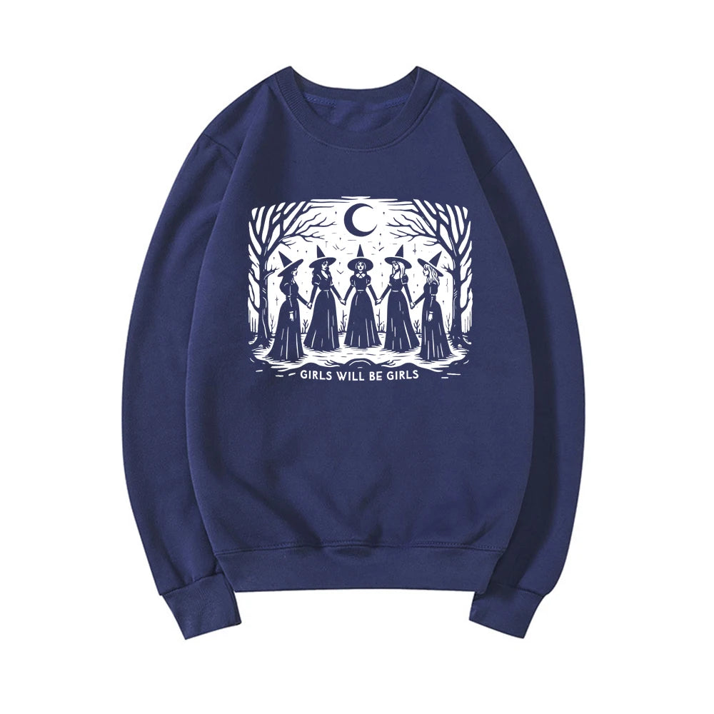 Girls Will Be Girls Sweatshirt - Blue