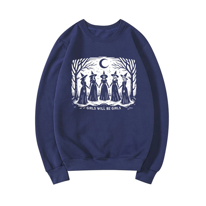 Girls Will Be Girls Sweatshirt - Blue