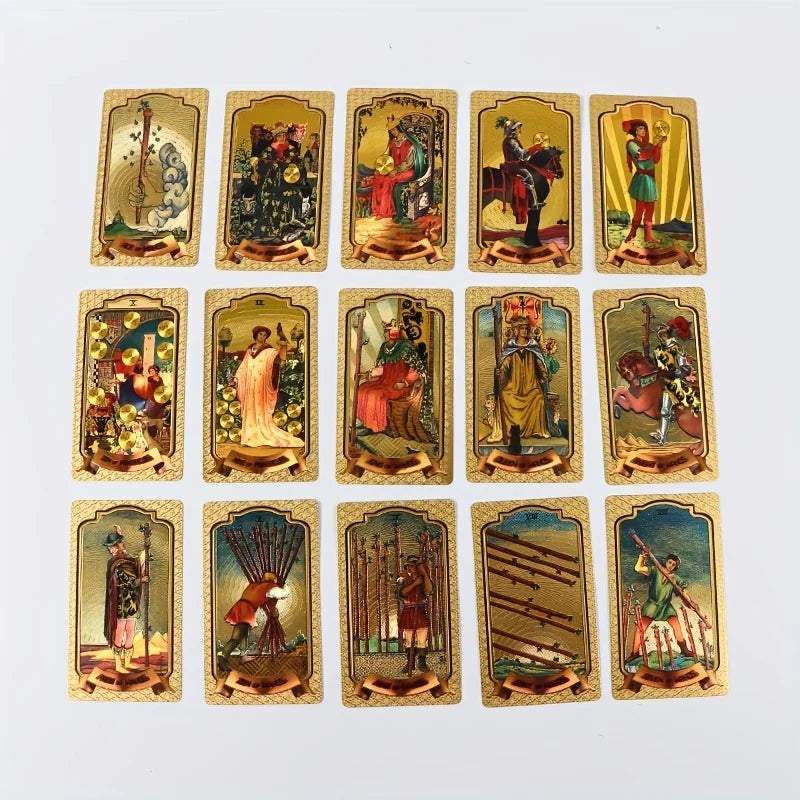 Gold Foil Tarot Cards