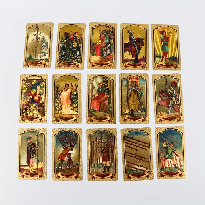 Gold Foil Tarot Cards