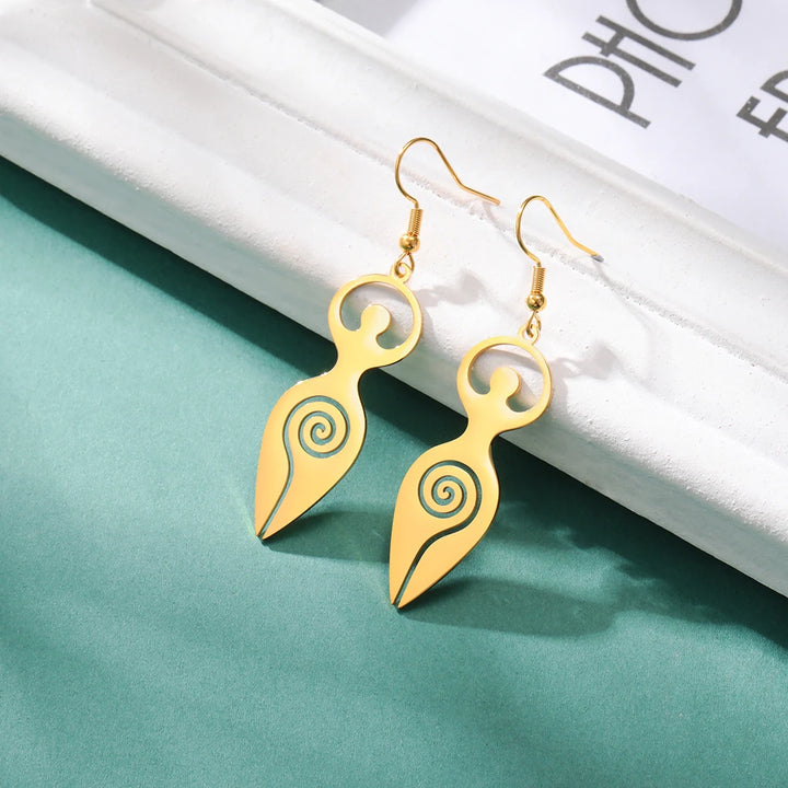 Gold Goddess Earrings