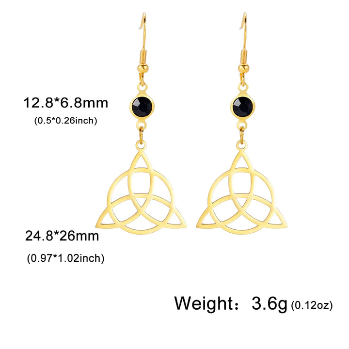 Gold Trinity Earrings