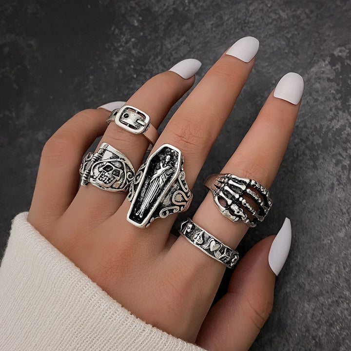 Goth Ring Set