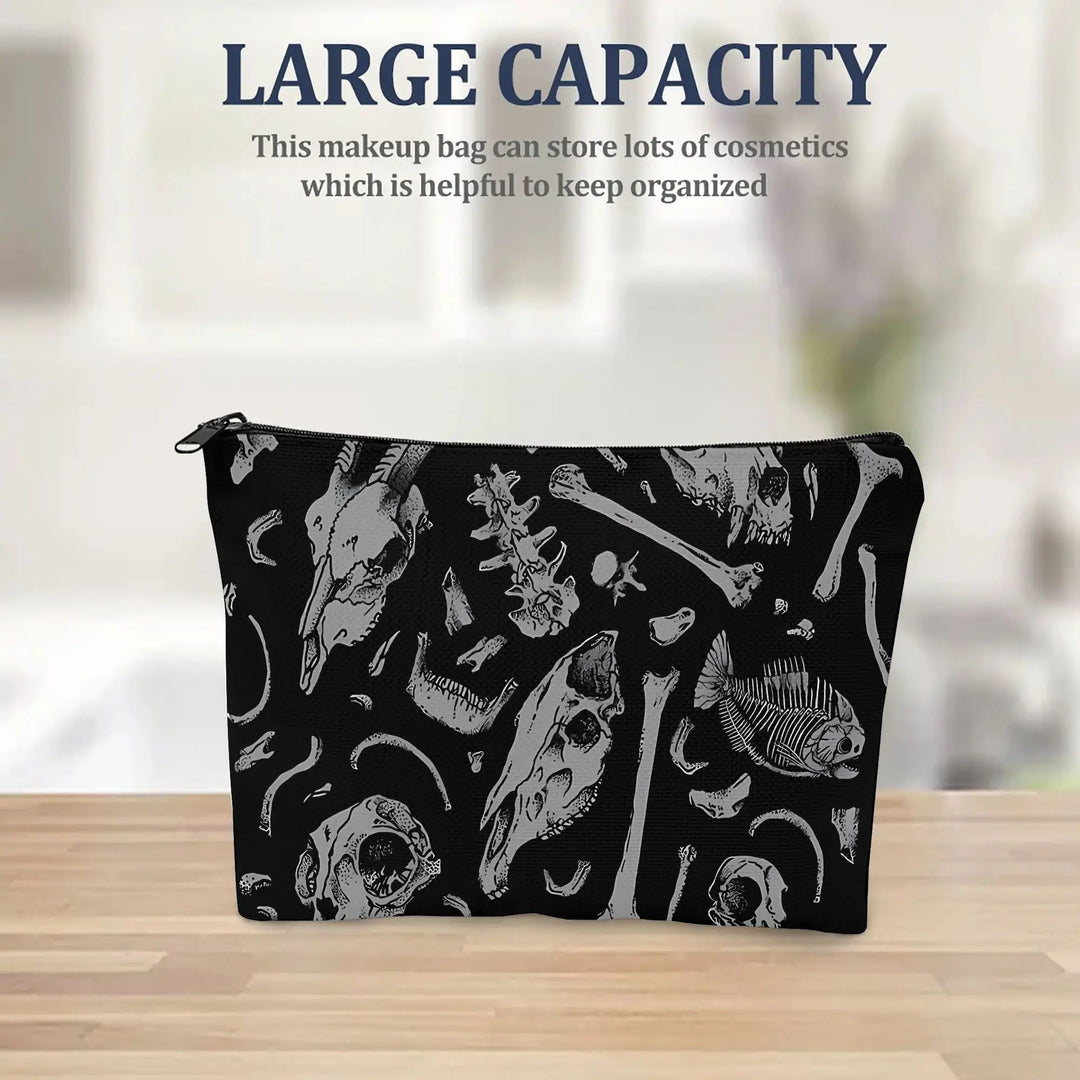 Goth Skull Makeup Bag