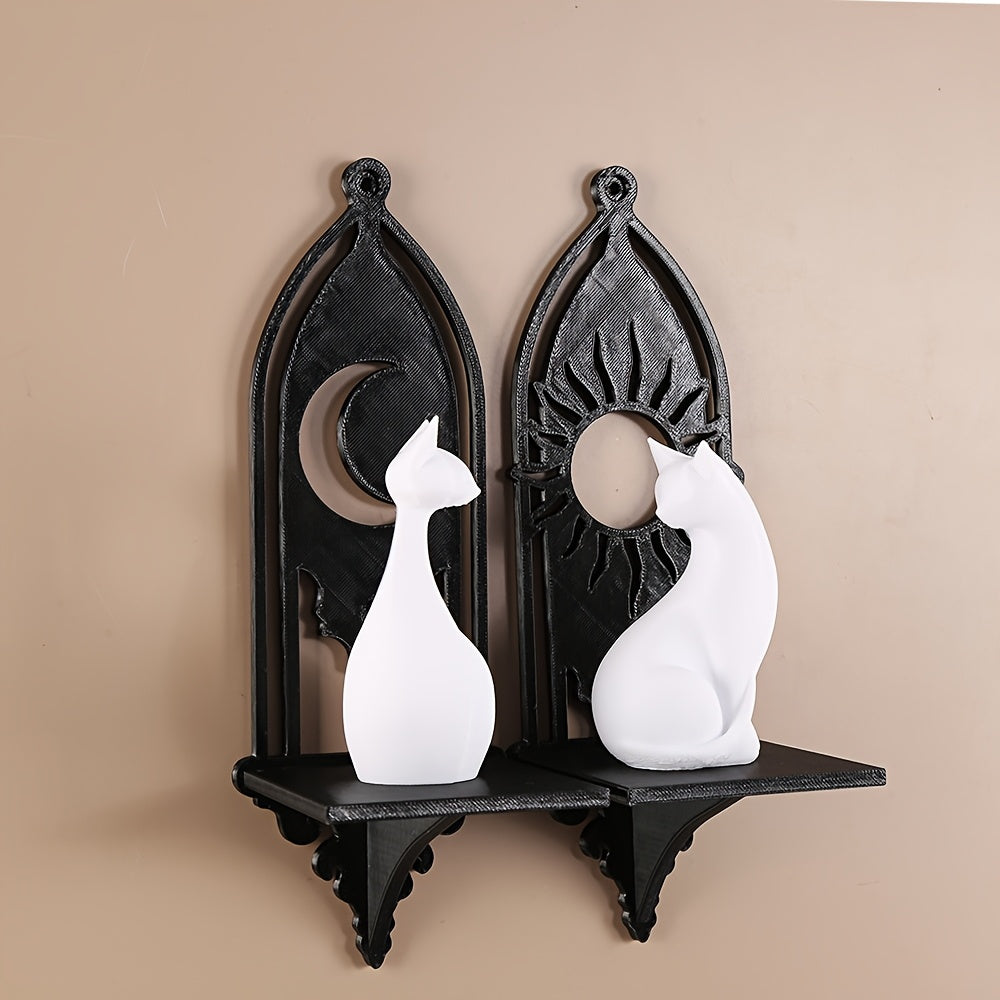 Goth Sun & Moon Wall Shelves