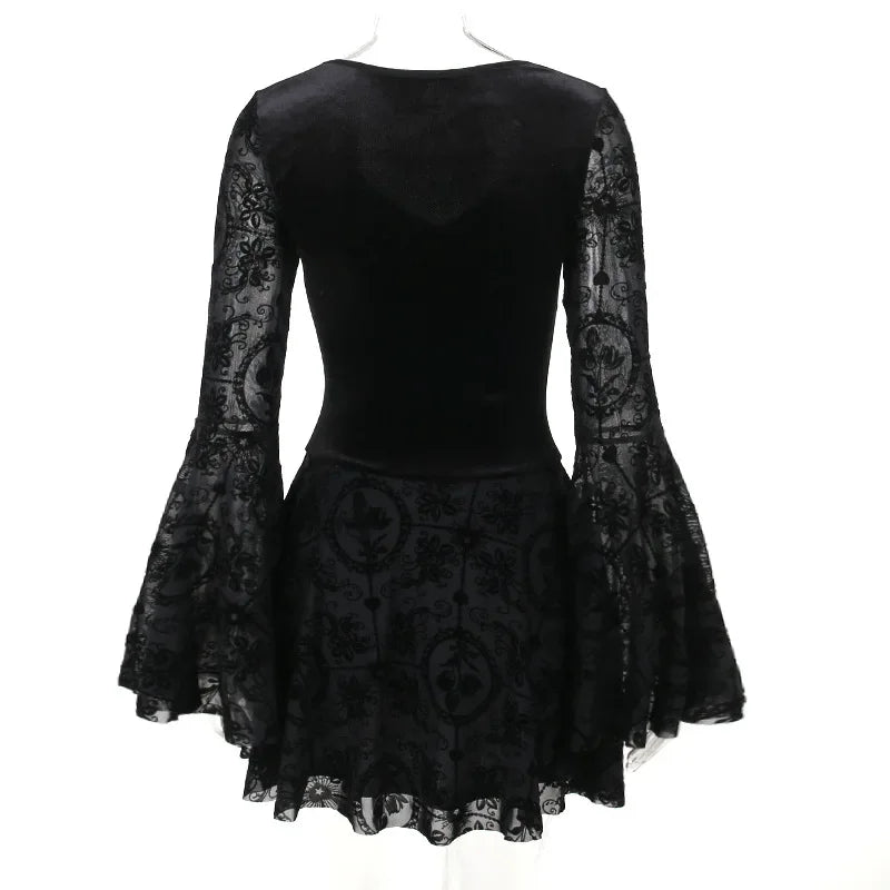 Goth Velvet Dress
