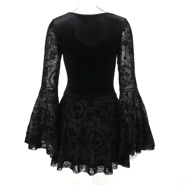 Goth Velvet Dress