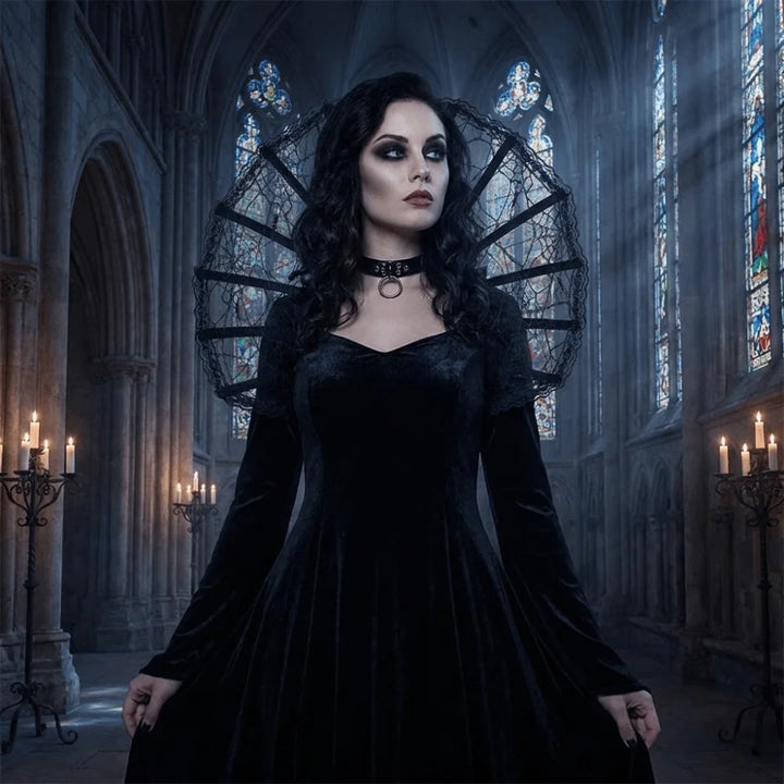 Goth Victorian Black Collar
