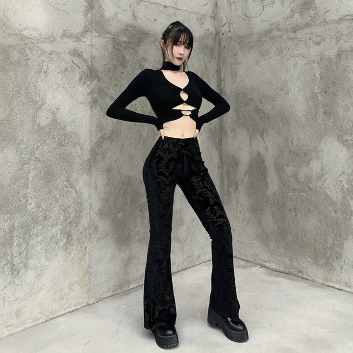 Goth Witch Velvet Black Pants