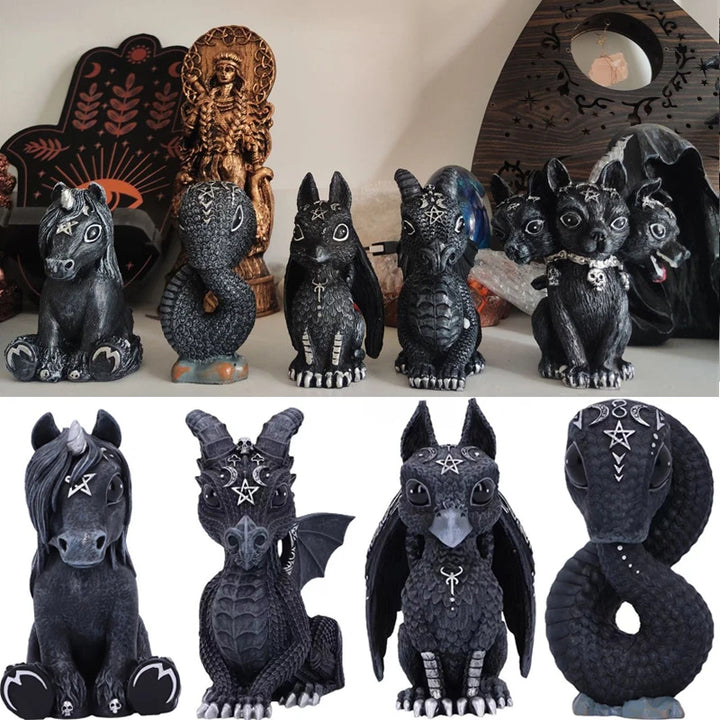 Gothic Animal Pagan Statues