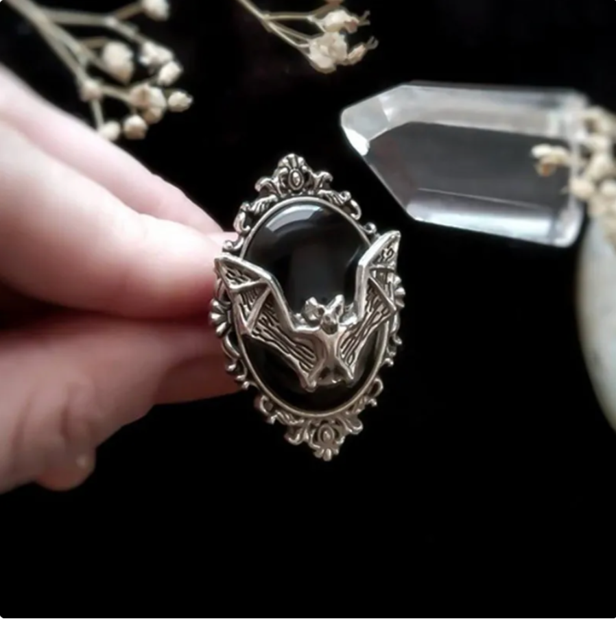 Gothic Bat Ring
