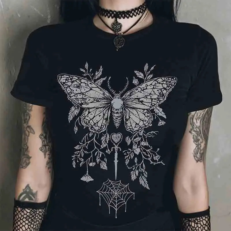 Gothic Death Moth T-Shirt
