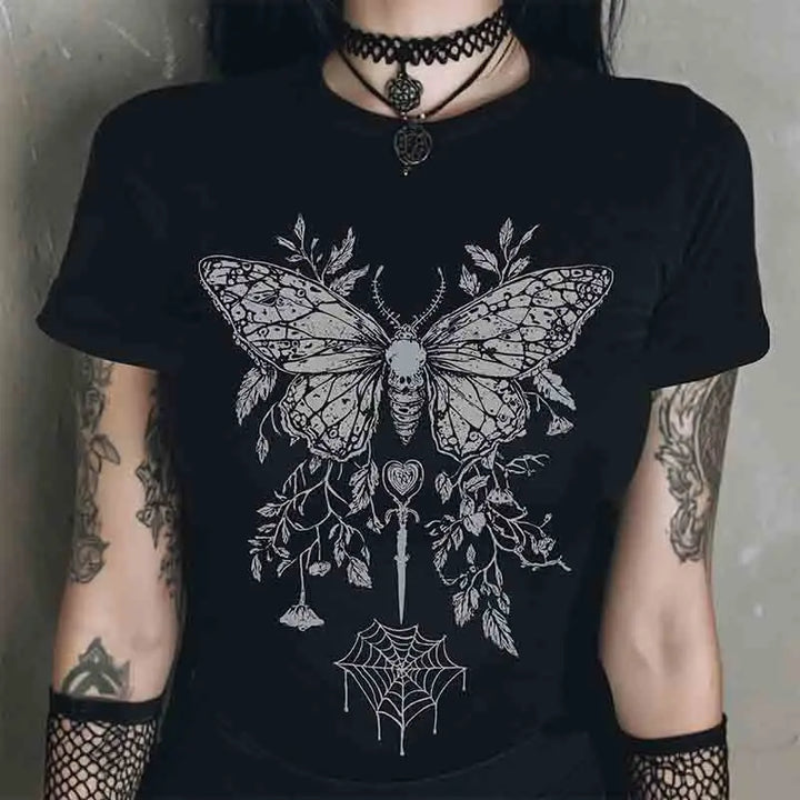 Gothic Death Moth T-Shirt