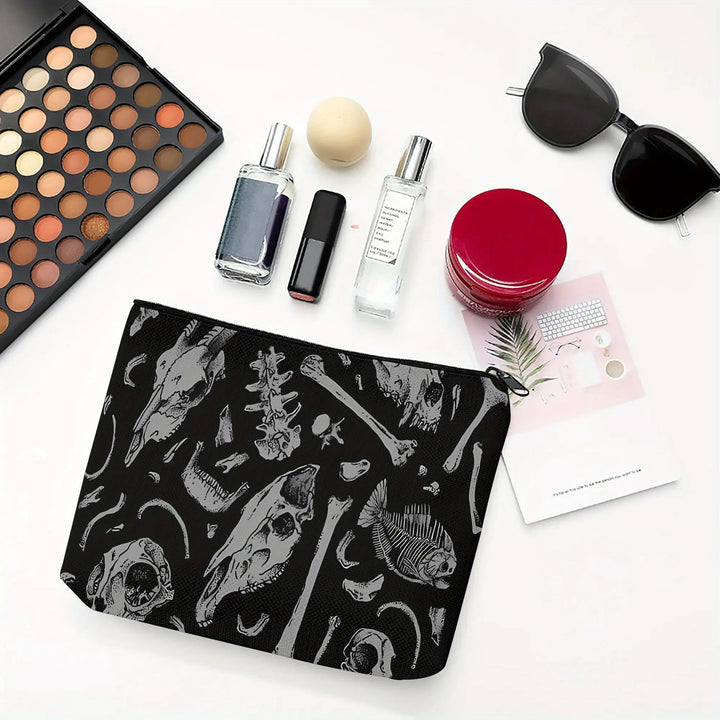 Gothic Skulls Makeup Bag