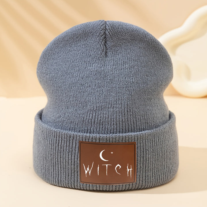 Gray Witch Beanie Hat