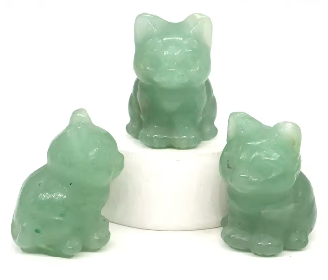 Green Aventurine Cat Crystal