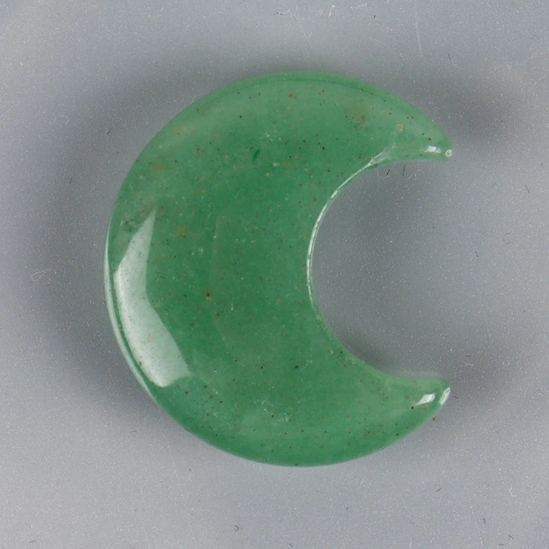 Green Aventurine Crystal Moon