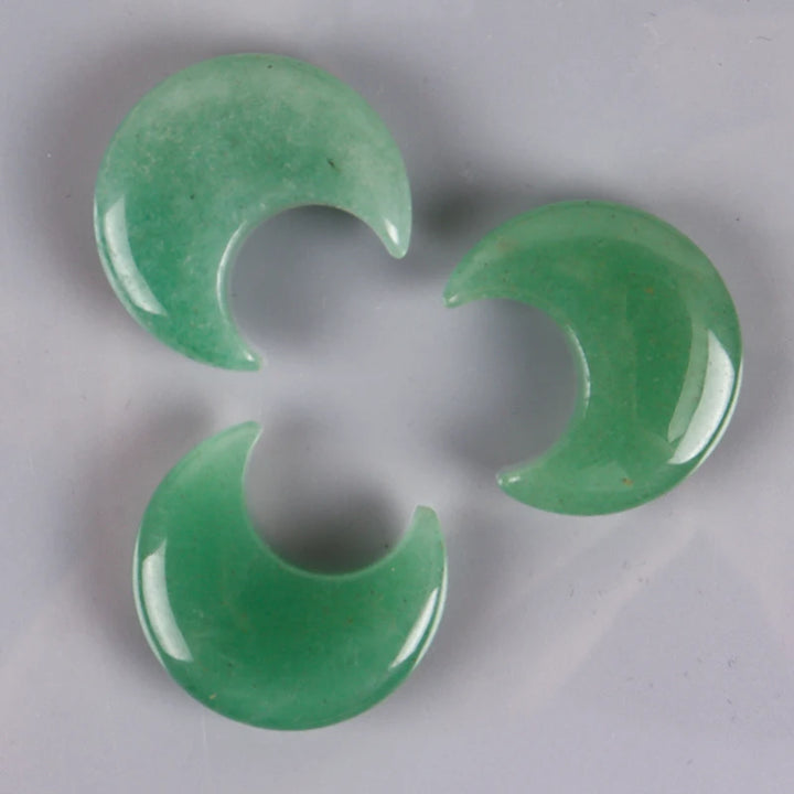 Green Aventurine Crystal Moons