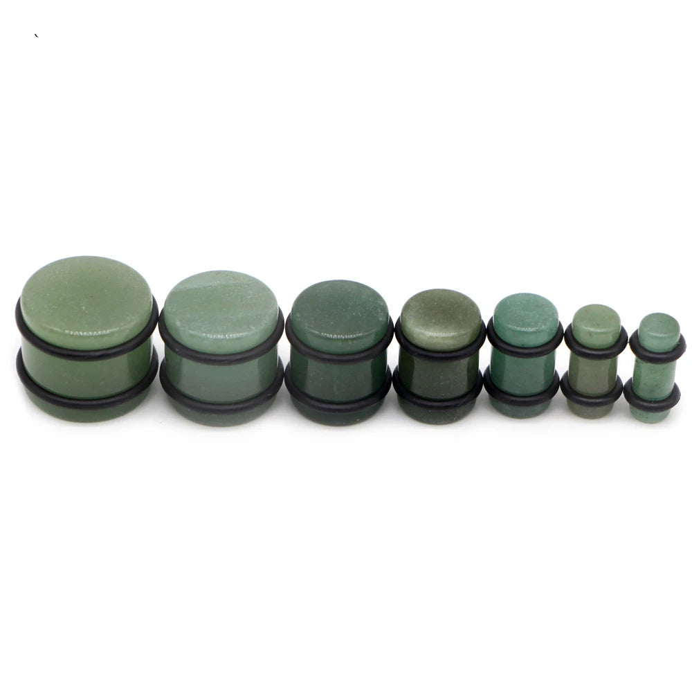 Green Aventurine Gauges Sizes