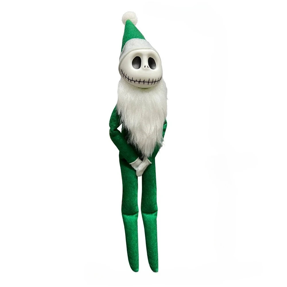 Green Jack Skellington Santa Doll