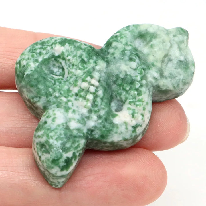 Green Spot Jasper Crystal Snake