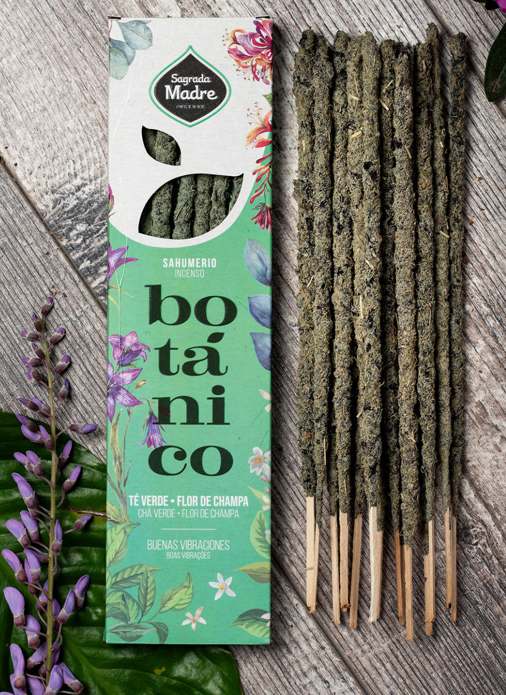 Green Tea Botanical Incense Sticks