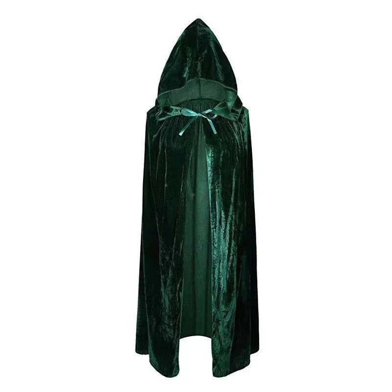 Green Velvet Witch Cloak