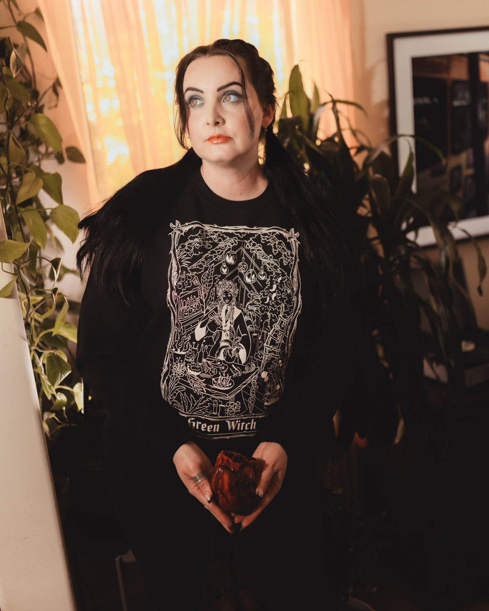 Green Witch Long Sleeve Sweatshirt