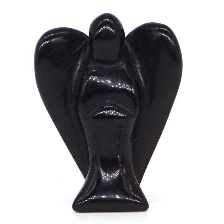 Obsidian Crystal Angel Figurines | Green Witch Creations