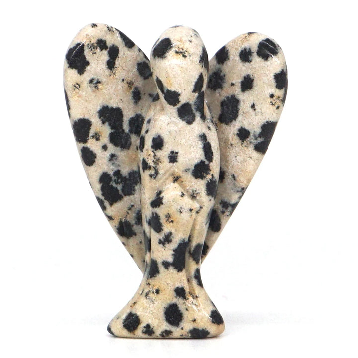 Dalmatian Jasper Crystal Angel Figurines | Green Witch Creations