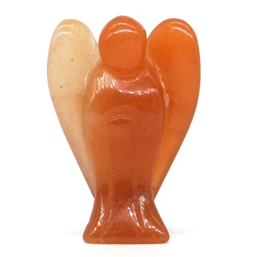 Red Aventurine Crystal Angel Figurines | Green Witch Creations