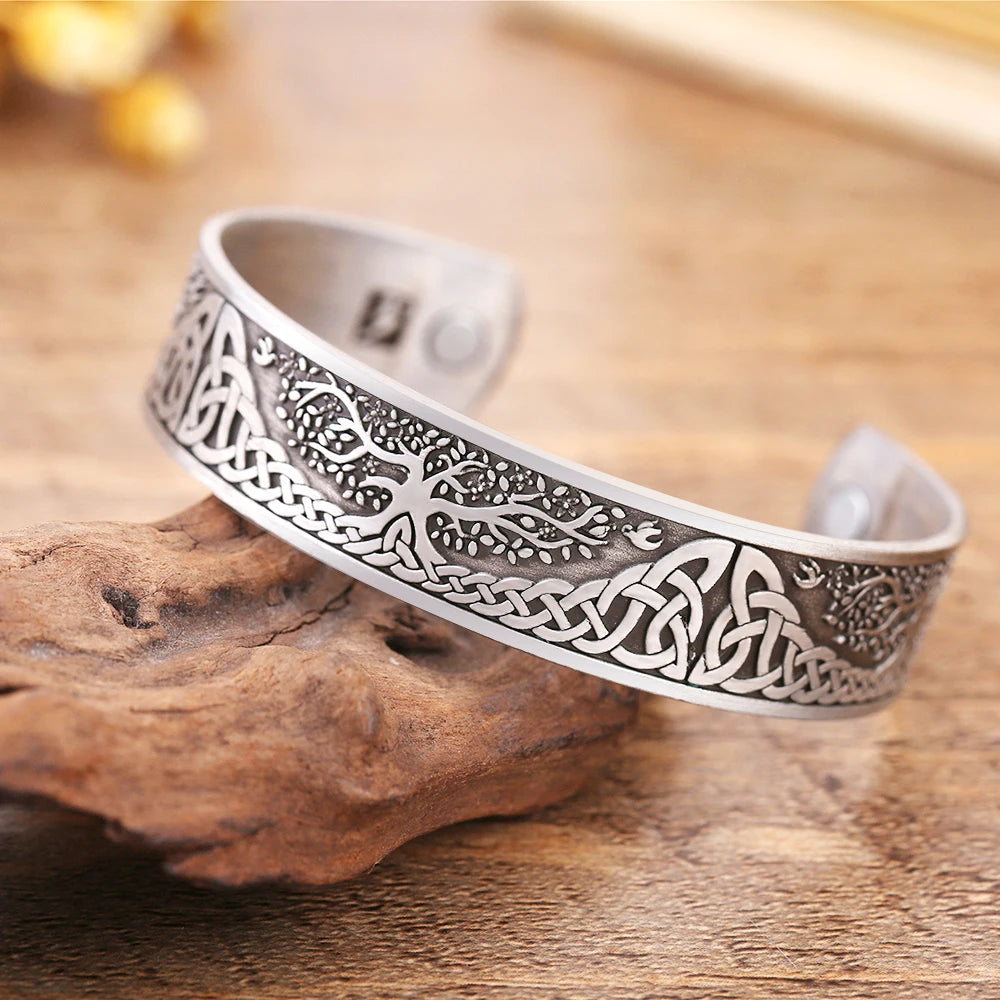 Celtic Tree Silver Bracelet