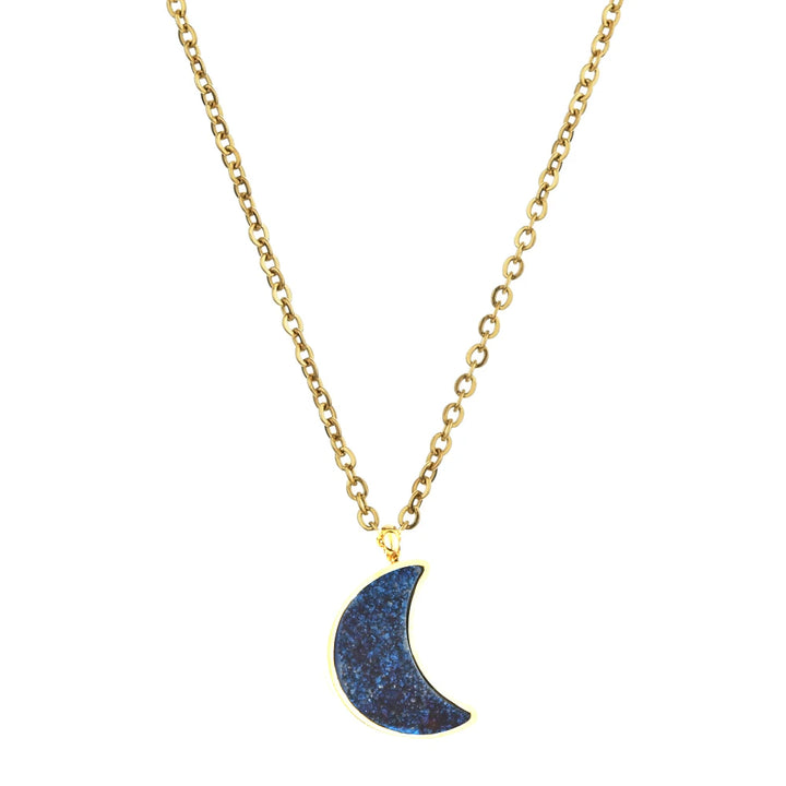 Moon Druzy Gold Necklaces | Green Witch Creations