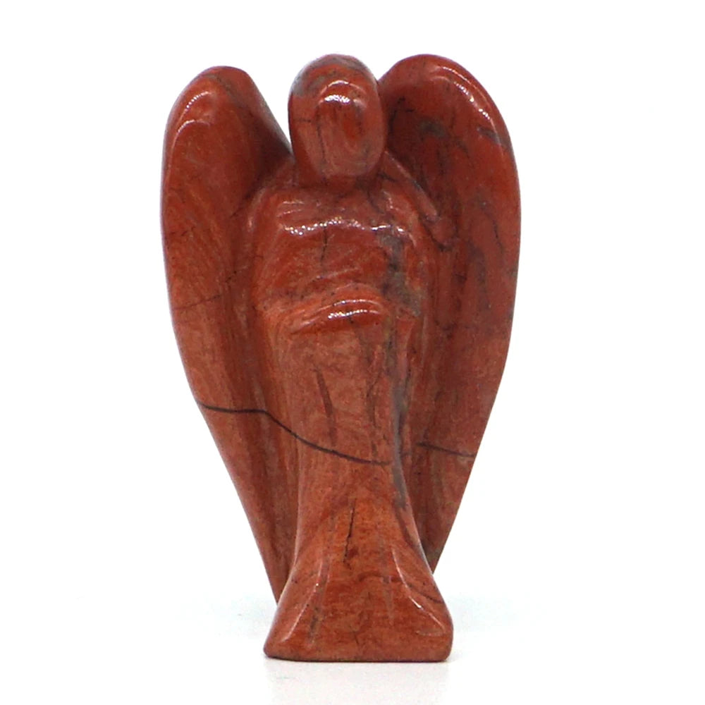 Jasper Crystal Angel Figurines | Green Witch Creations