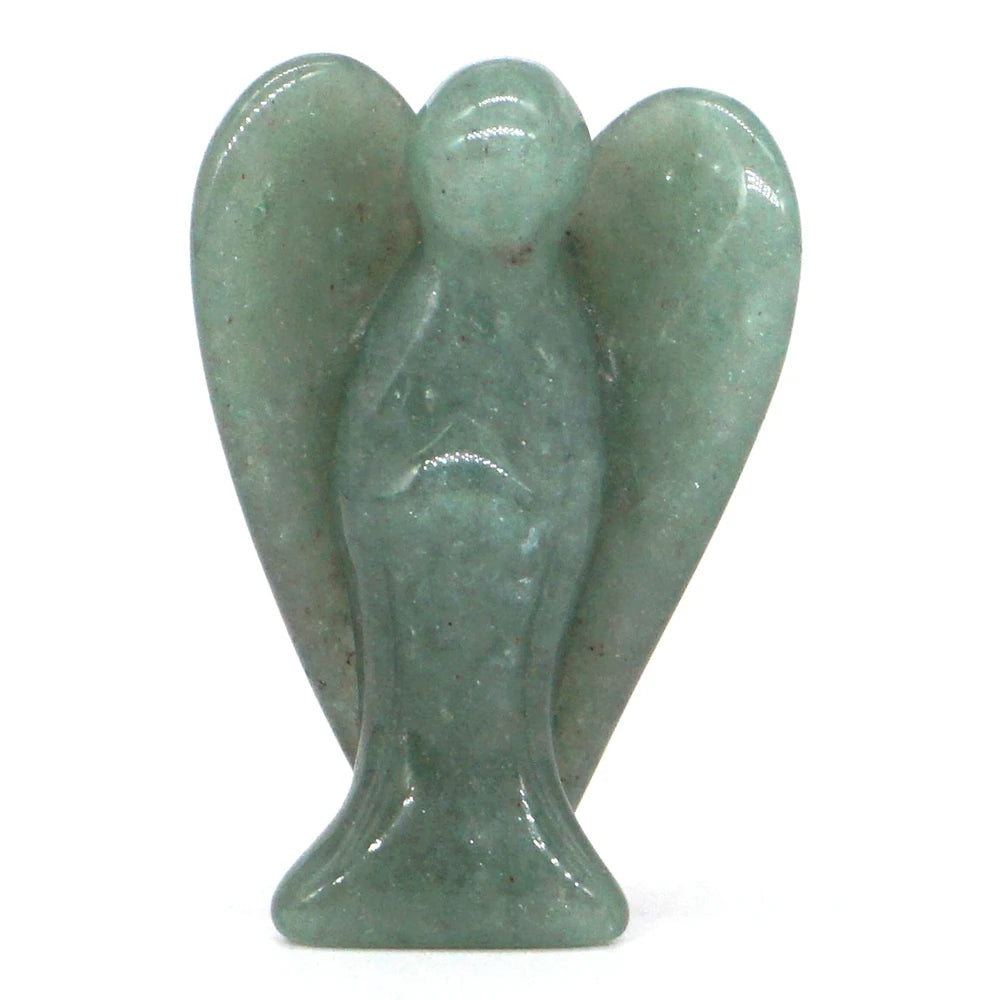 Green Aventurine Crystal Angel Figurines | Green Witch Creations