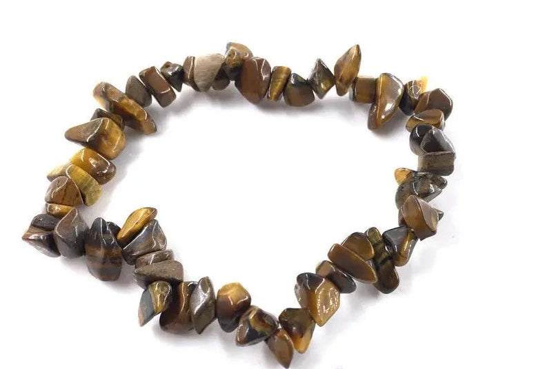 Tigers Eye Crystal Chip Bracelets For Sale | Green Witch Creations