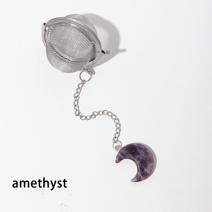 Amethyst Crystal Moon Tea Balls | Green Witch Creations