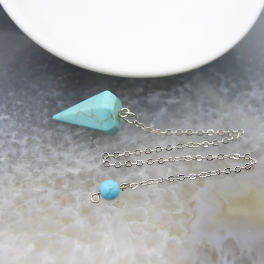 Turquoise Crystal Pendulums | Green Witch Creations