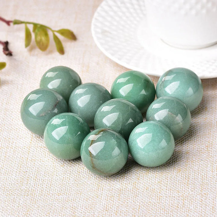 Green Aventurine Crystal Balls Spheres | Green Witch Creations