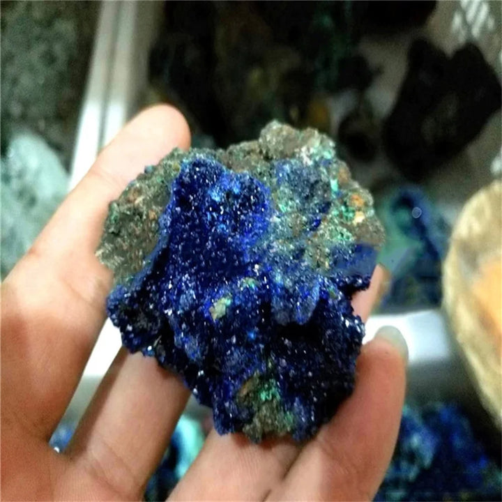 Azurite Malachite Crystal Geode | Green Witch Creations