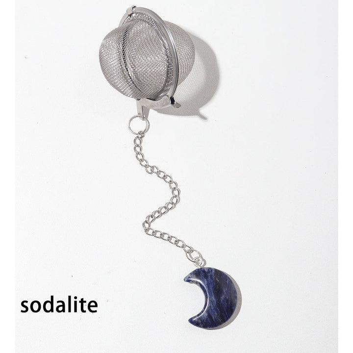 Sodalite Crystal Moon Tea Balls | Green Witch Creations