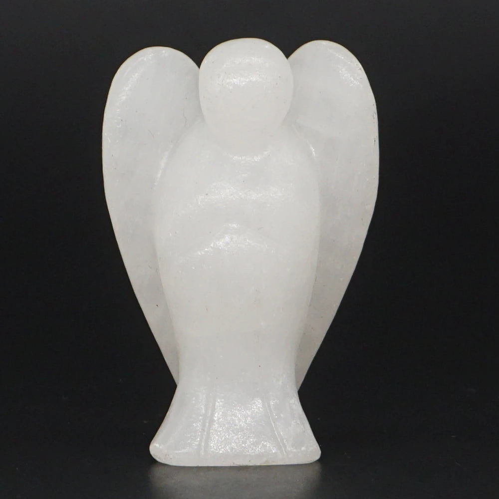 White Jade Crystal Angel Figurines | Green Witch Creations