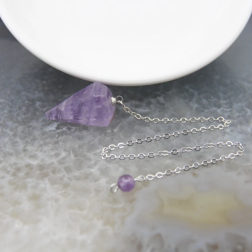 Amethyst Crystal Pendulums | Green Witch Creations