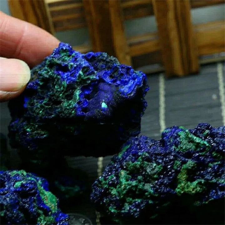 Azurite Malachite Crystal Geode | Green Witch Creations